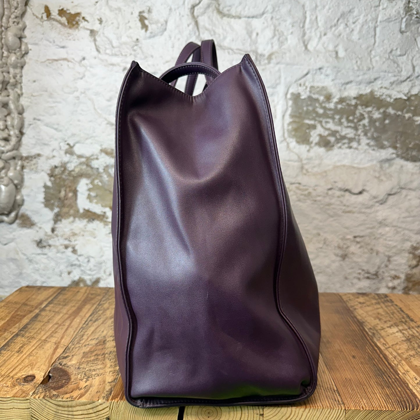 Telfar Large Eggplant Shopping Bag
