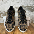 Fendi Forever Black Brown Monogram Sneaker Sz 10