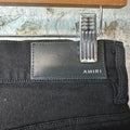 Amiri MX1 Camo Patch Black Denim Jeans Sz 29
