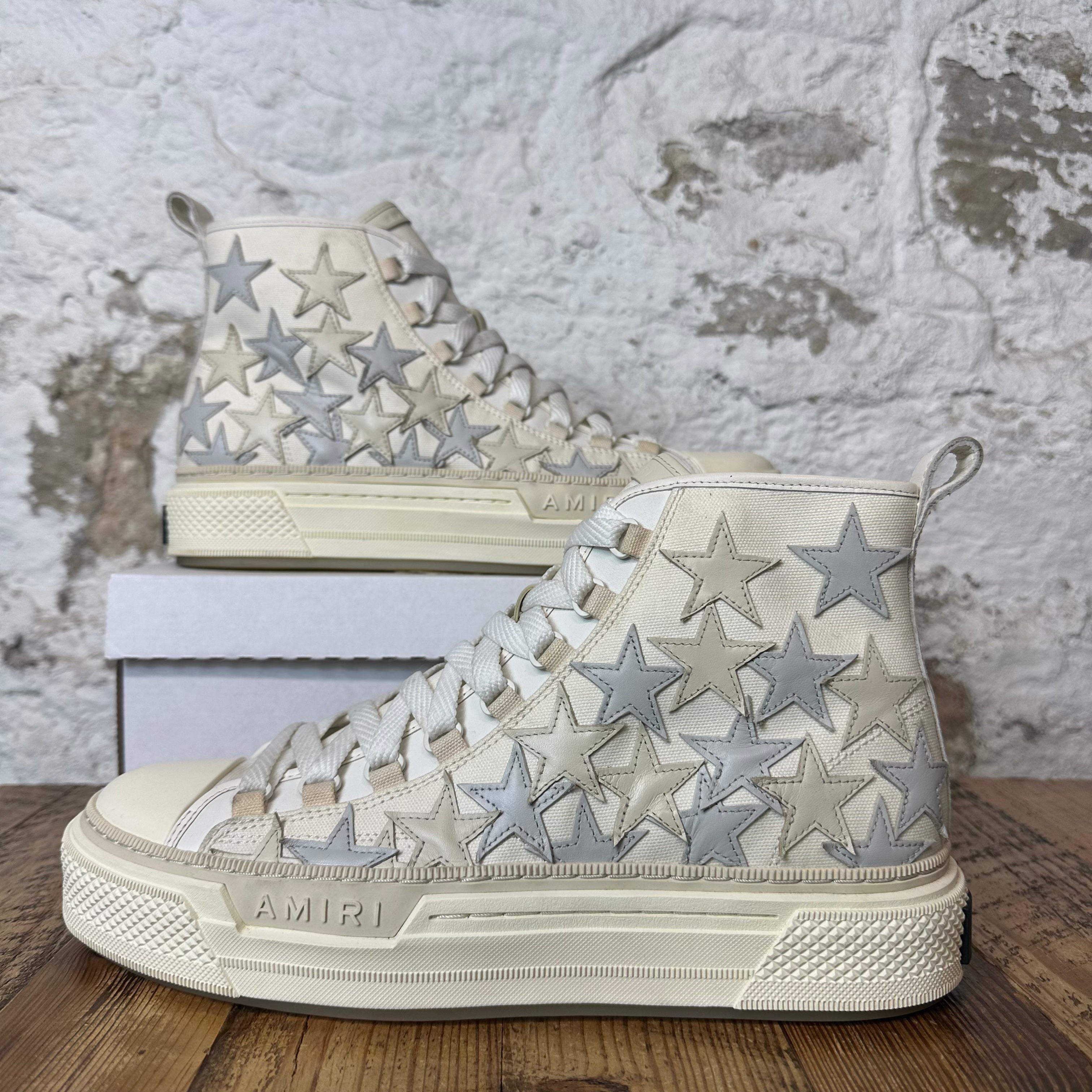 Amiri High Grey Star Cream Sneaker Sz 12 (45)
