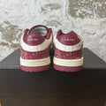 Amiri White Skeleton Burgundy White Sneaker Sz 7 (40)