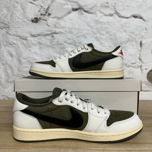 Air Jordan 1 Low Travis Scott Medium Olive Sz 10