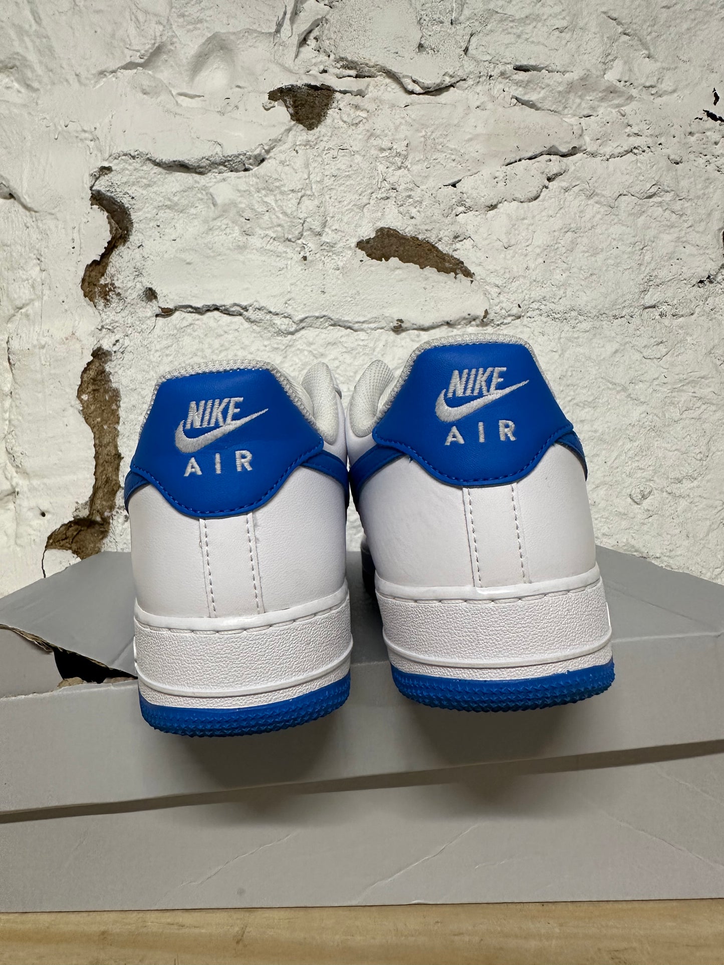 Nike Air Force 1 White Photo Blue Sz 8.5