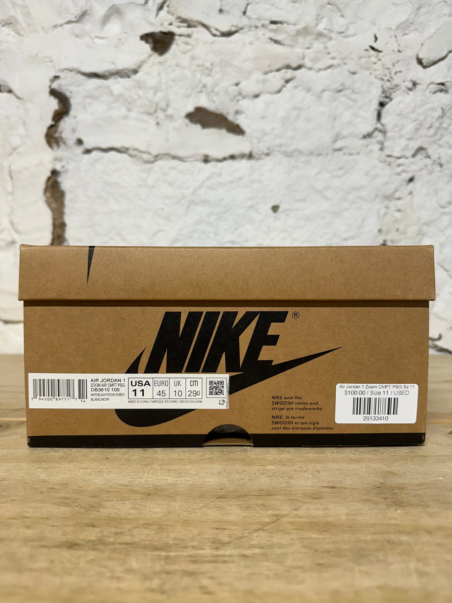 Air Jordan 1 Zoom CMFT PSG Sz 11