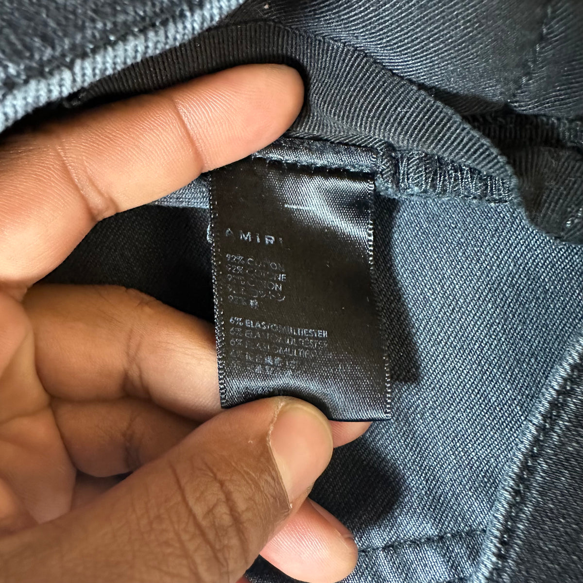 Amiri Plain Faded Black Denim Jeans Sz 30