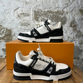 Louis Vuitton Black White Trainer Sneaker Sz 6 (38)