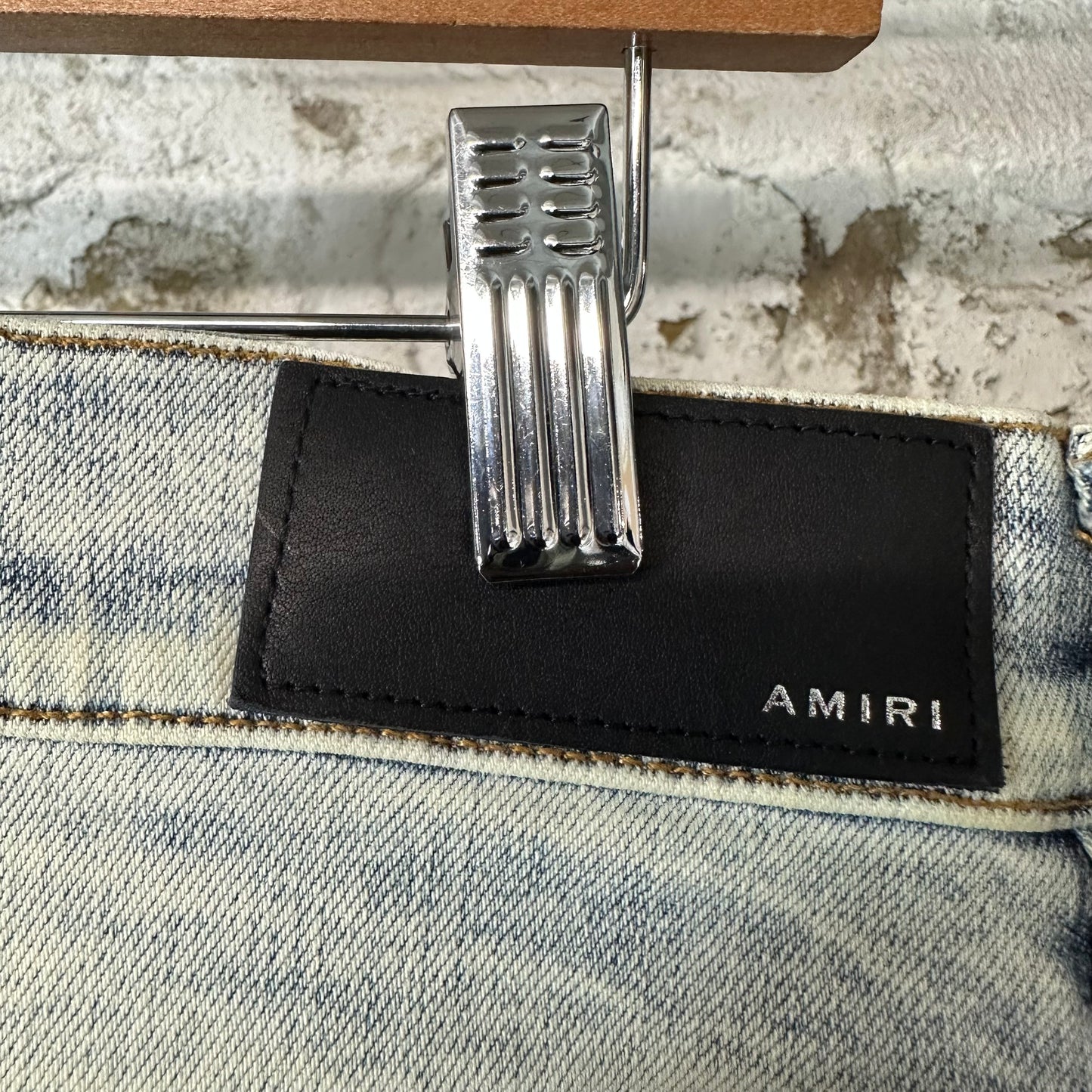 Amiri Plain Washed Blue Denim Jeans Sz 33