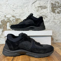 Chanel CC Triple Black Trainer Sneaker Sz 9 (42)