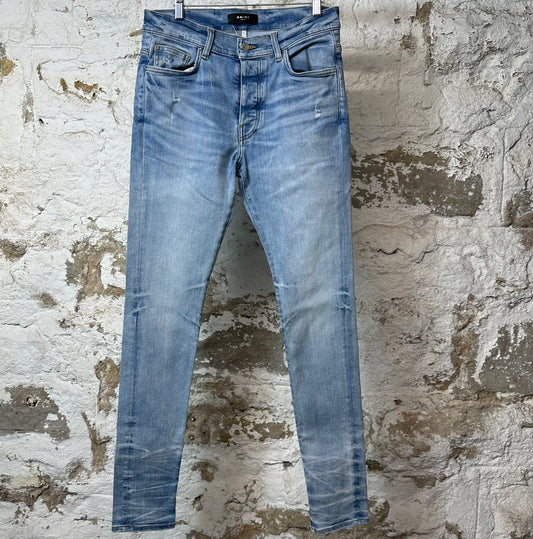 Amiri Plain Light Blue Denim Jeans Sz 31