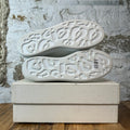 Alexander McQueen Green Croc Tab White Sneaker Sz 7.5 (40.5)