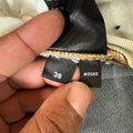 Amiri Black Paisley Star Blue Denim Jeans Sz 38