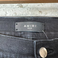 Amiri MX1 Cracked Blue Black Denim Jeans Sz 34