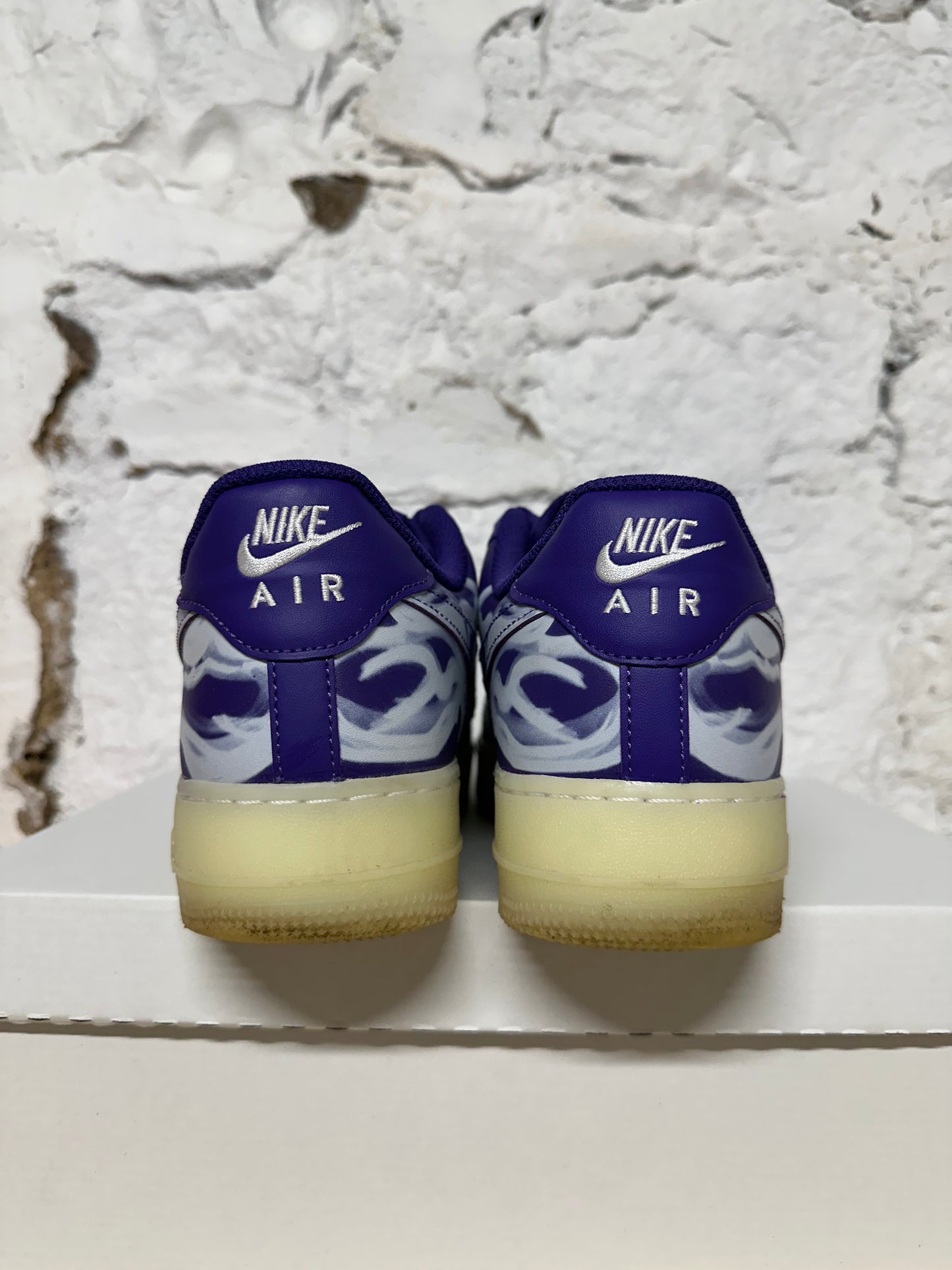 AF1 Purple Skeleton Sz 10