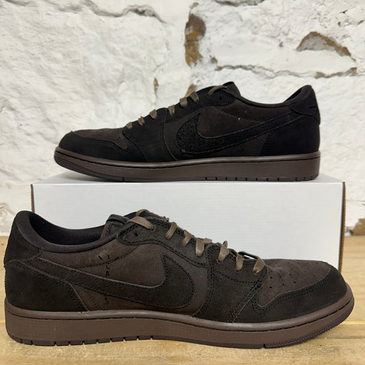 Air Jordan 1 Low Travis Scott Velvet Brown Sz 13