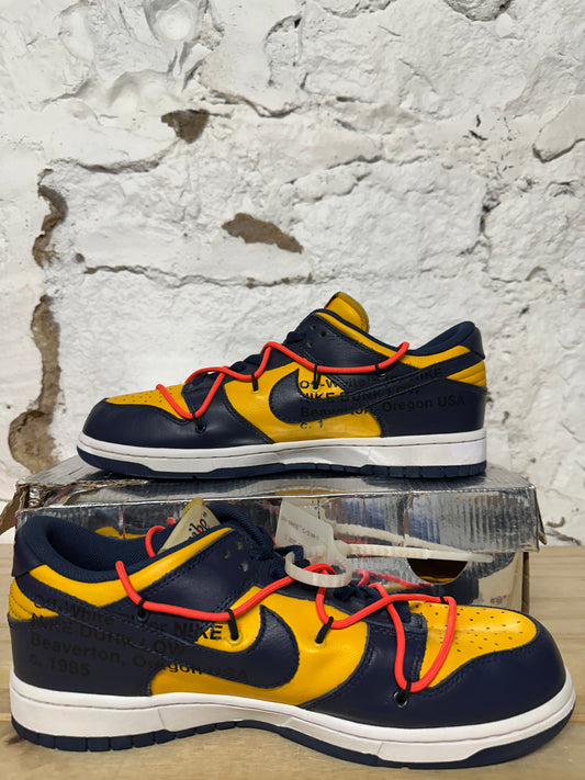 Nike Dunk Low Off White University Gold Sz 10.5