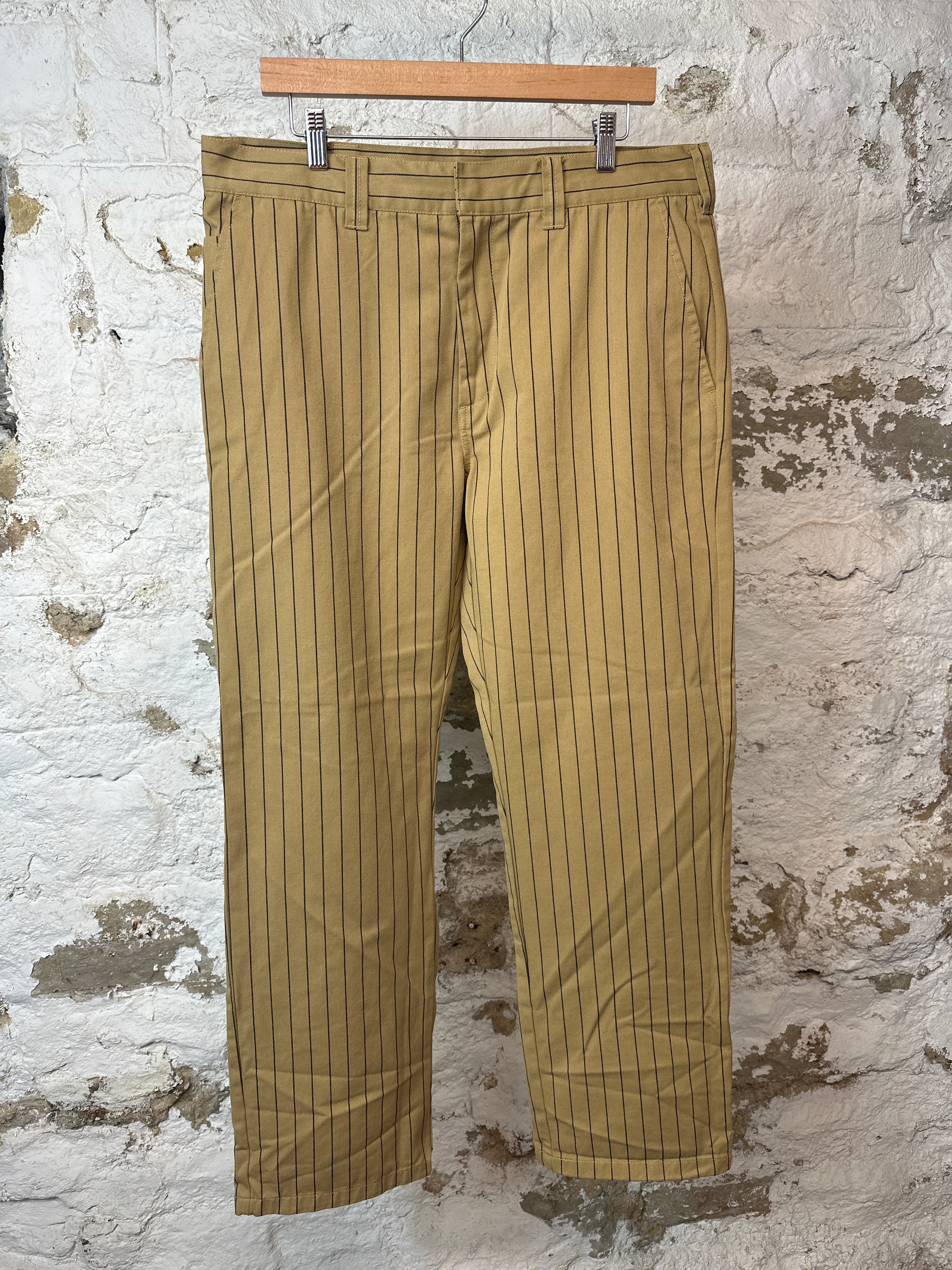 Supreme Black Lined Khaki Pants Sz 34