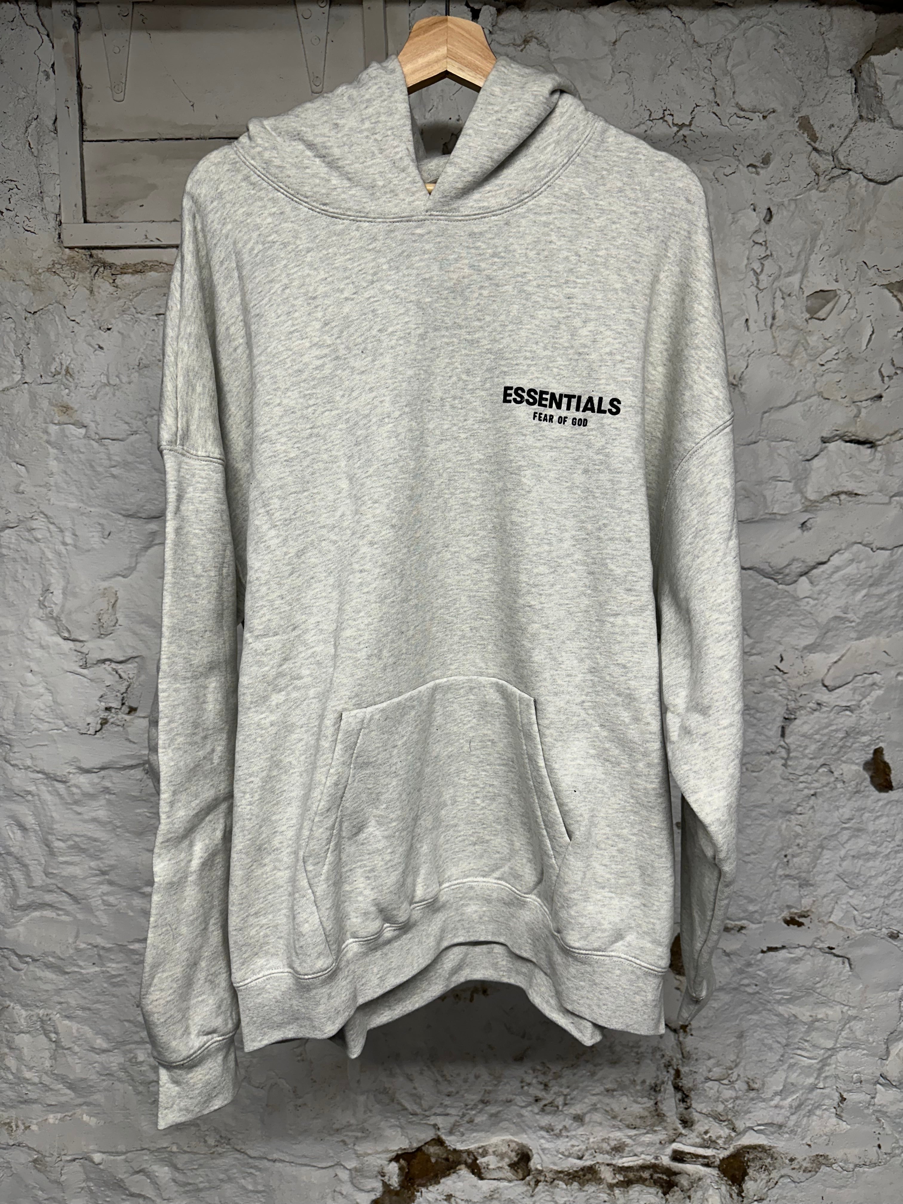 Fear of God Essentials Light Oatmeal Hoodie Sz XL DS