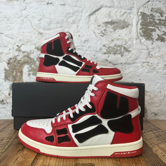 Amiri High Black Skeleton White Red Sneaker Sz 10 (43)