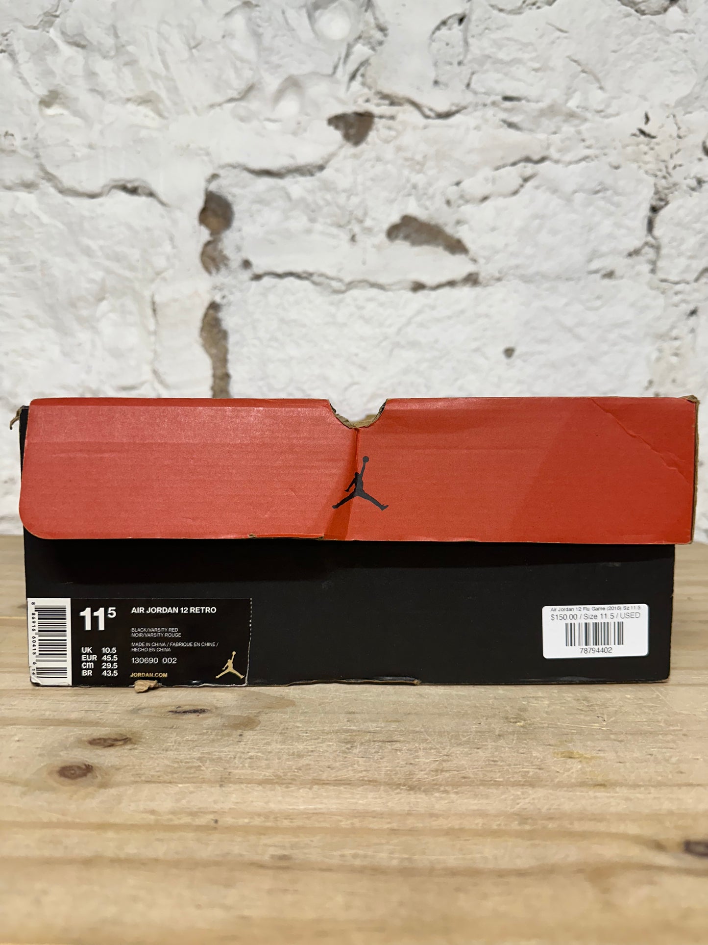 Air Jordan 12 Flu Game (2016) Sz 11.5