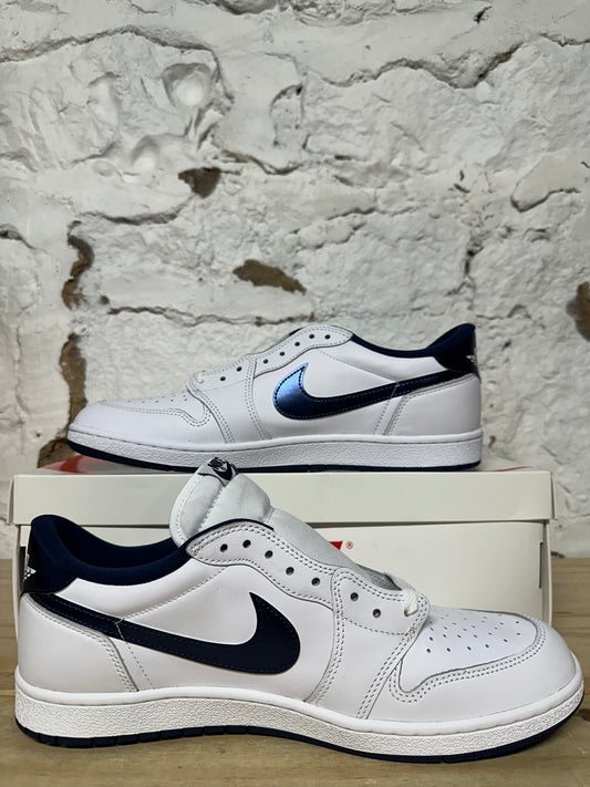 Air Jordan 1 Low Metallic Blue Sz 14 DS