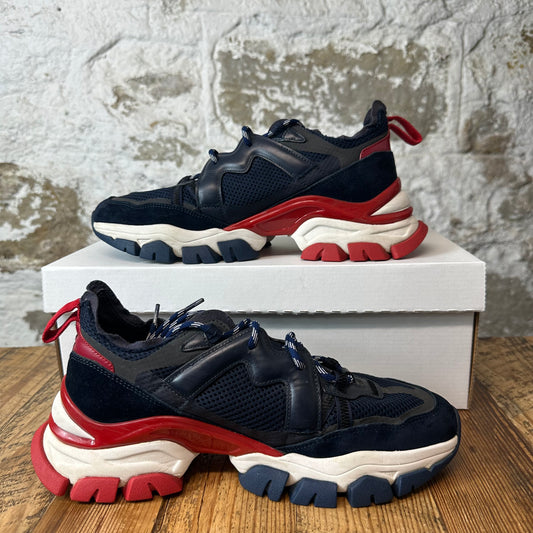 Moncler Leave No Trace Navy Red White Sneaker Sz 7 (40)