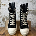 Rick Owens High Hollywood Black MIlk Sneaker Sz 8 (41)