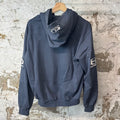 Bottega Desires Tech Blue Zip Up Hoodie Sz S