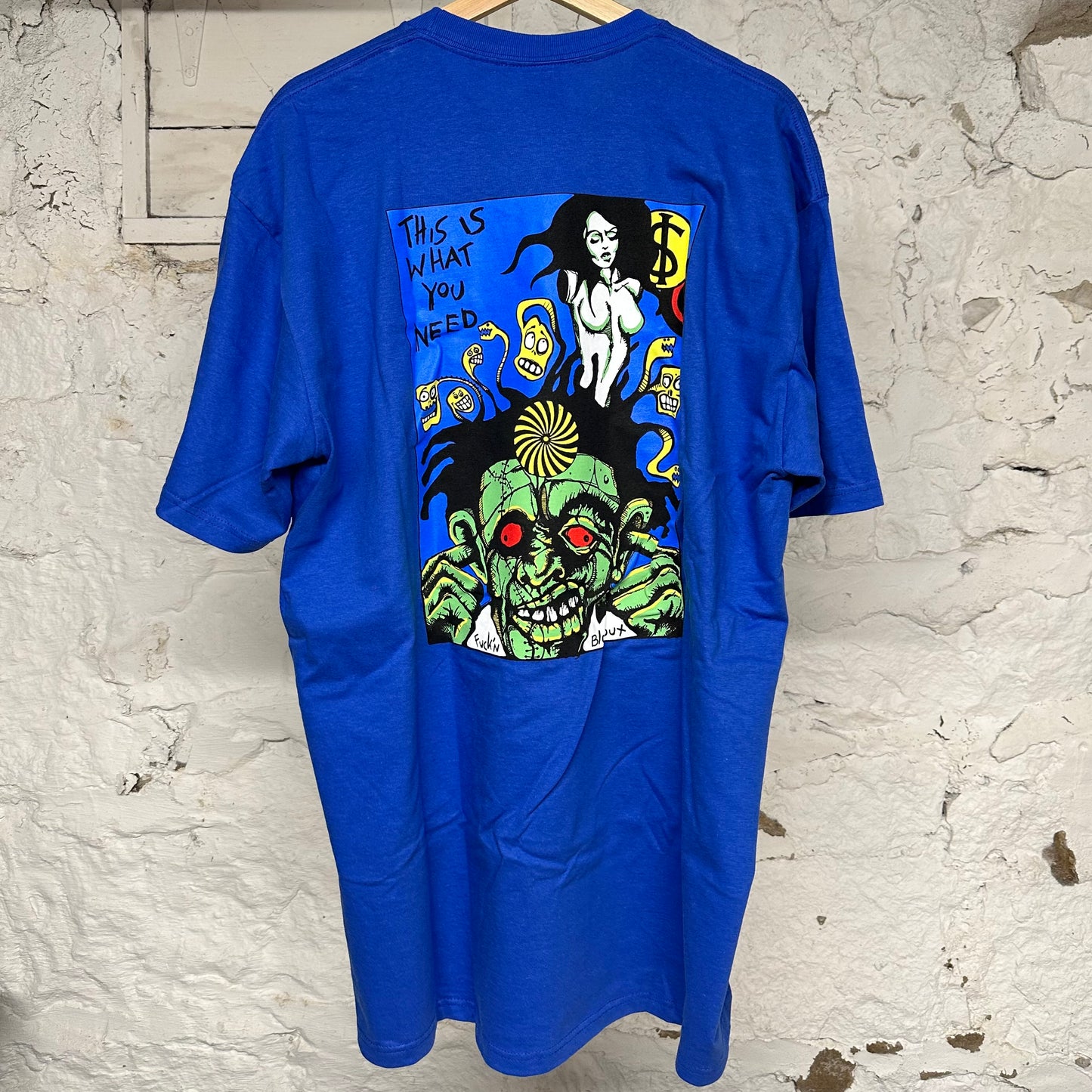 Supreme Rob Zombie Blue T-Shirt Sz XL DS