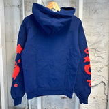 Sp5der Navy Red Hoodie