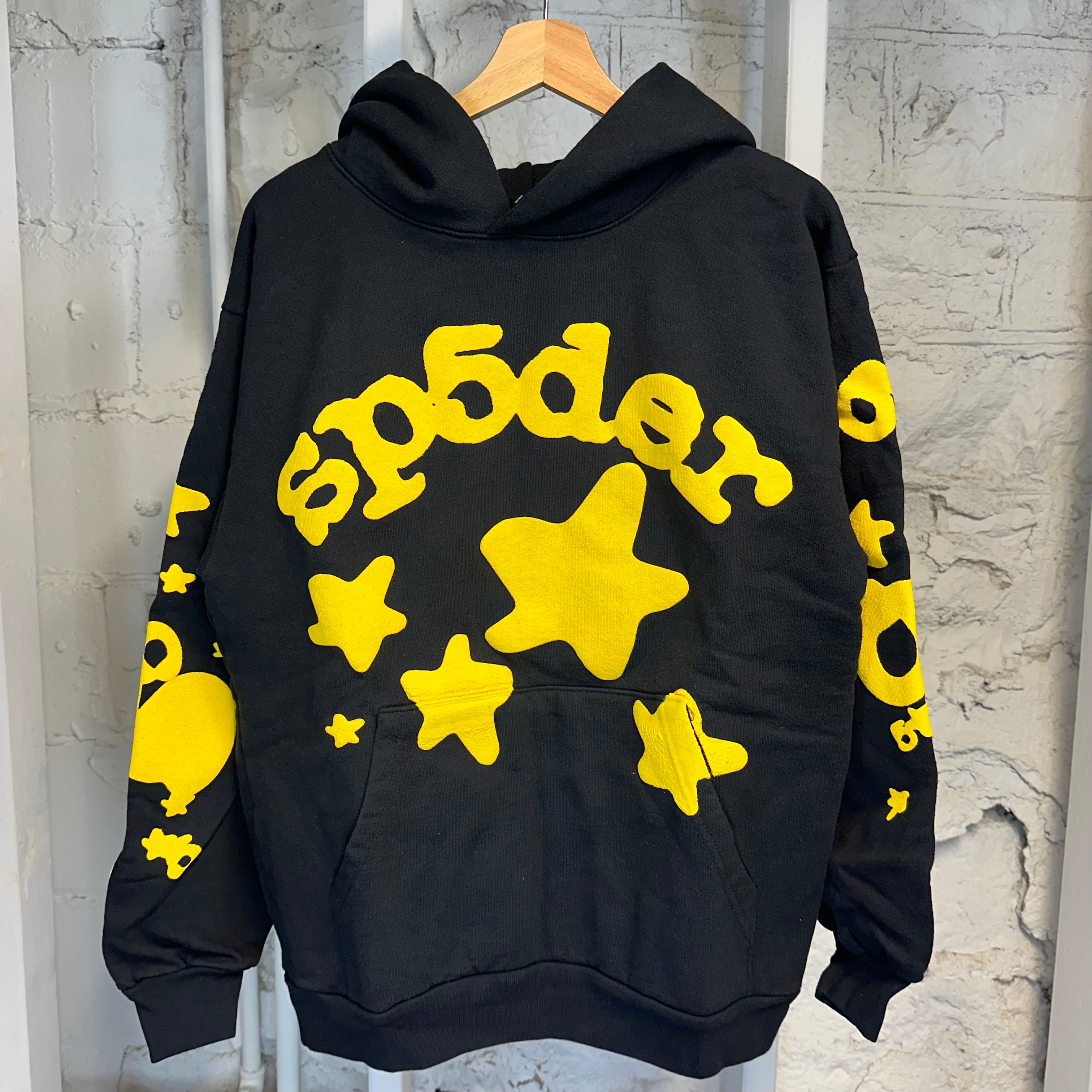 Yellow Sp5der Hoodie - Free Shipping