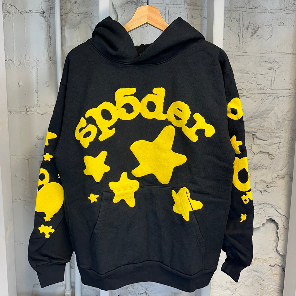 Sp5der Black Yellow Hoodie