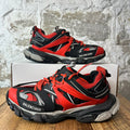 Balenciaga Track Runner Black Red Grey Sneaker Sz 8 (41)