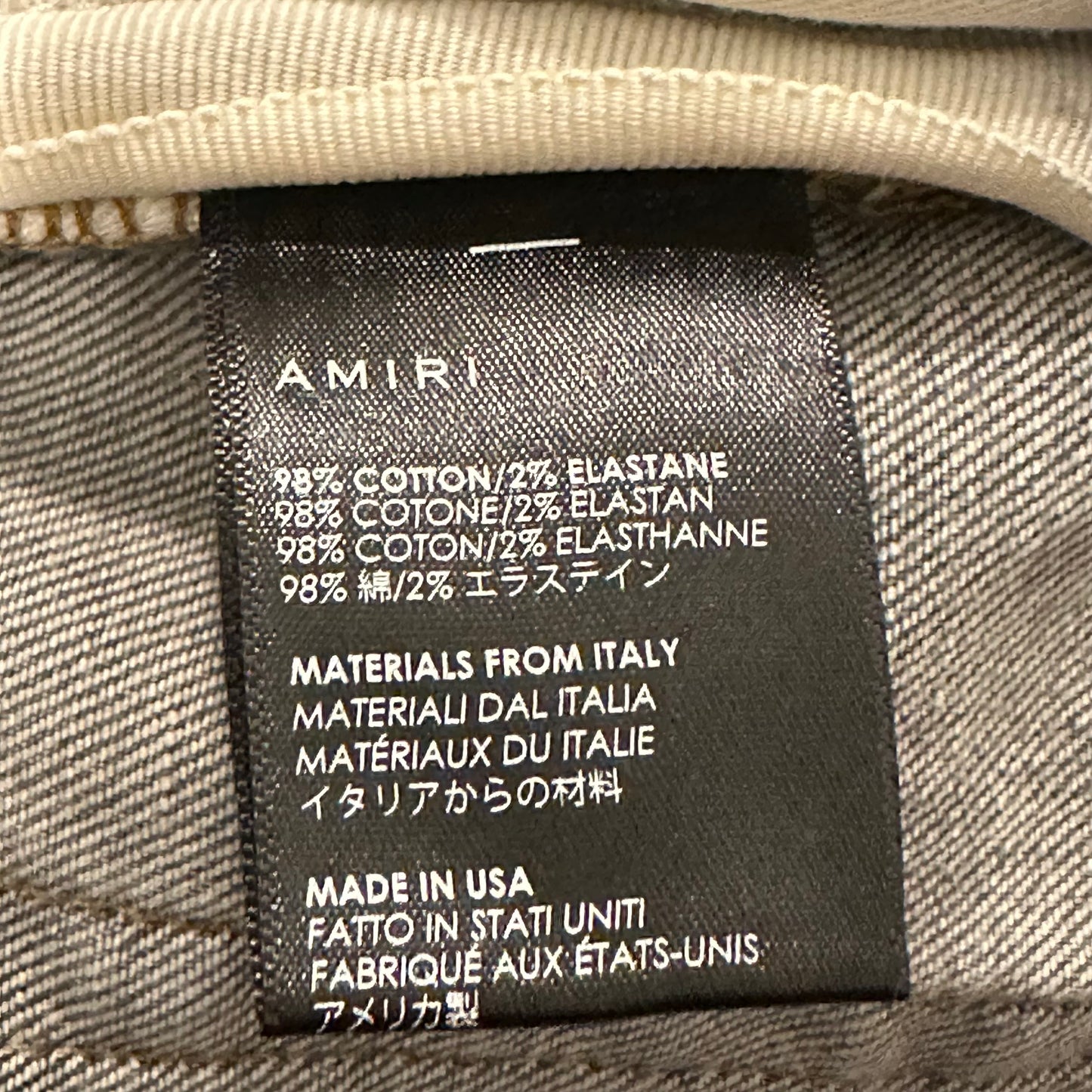 Amiri Plain Gray Denim Jeans Sz 36