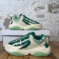 Amiri Green Bone Runner Cream White Sneaker Sz 6 (38)