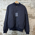 Louis Vuitton Quilted Monogram Puffer Jacket Navy Sz M (48) DS