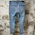 Amiri Plain Blue Denim Jeans Sz 38