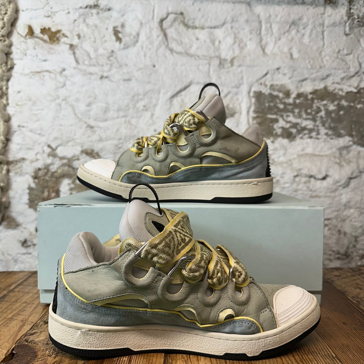 Lanvin Curb Pale Blue Glacier Sneaker Sz 8 (41)