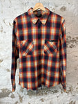 Amiri Multicolor Plaid Button Up Shirt Sz M