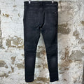 Amiri MX1 Cracked Blue Black Denim Jeans Sz 34