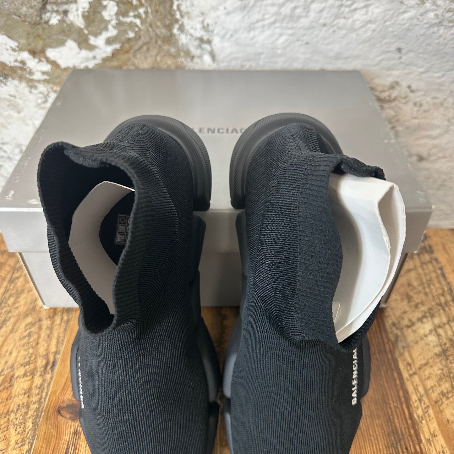 Balenciaga Triple Black Sock Runner Sneaker Sz 10 (43)
