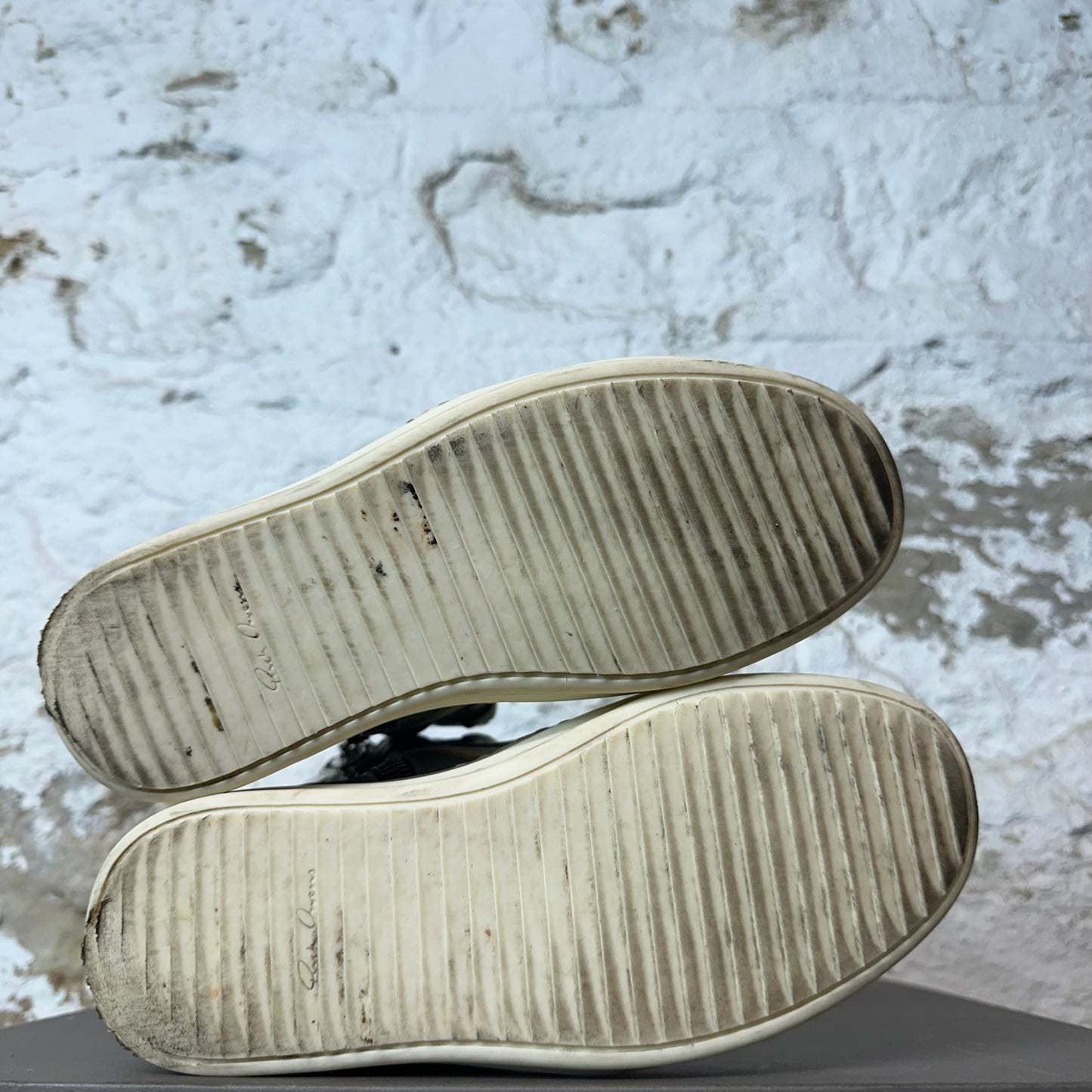 Rick Owens High Geobasket Pale Blue Milk Sneaker Sz 4.5 (36)