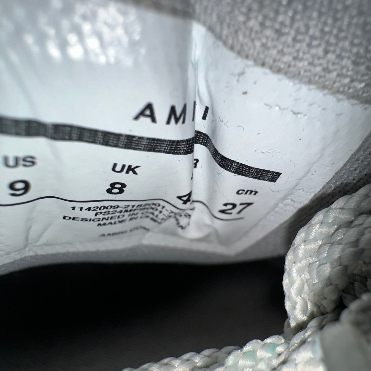 Amiri Green Skeleton Grey Cream Sneaker Sz 9 (42)