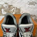 Louis Vuitton Grey Black White Strap Trainer Sz 8.5 (7LV)