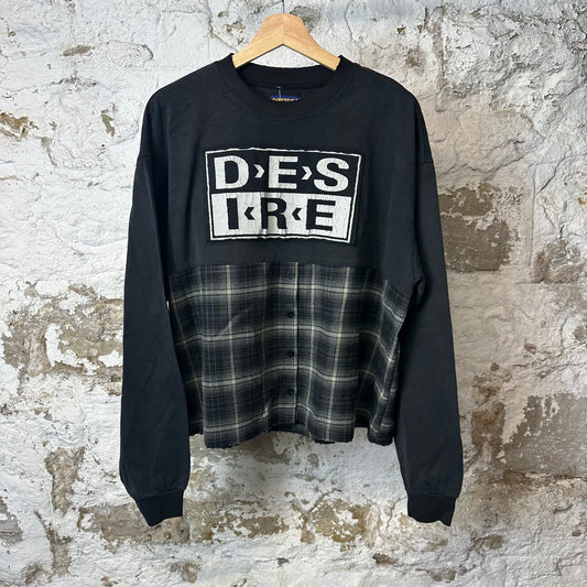 Bottega Desires Hybrid Flannel L/s Black Sz M