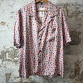 Dior Floral Print Pink Button Up Shirt Sz XL