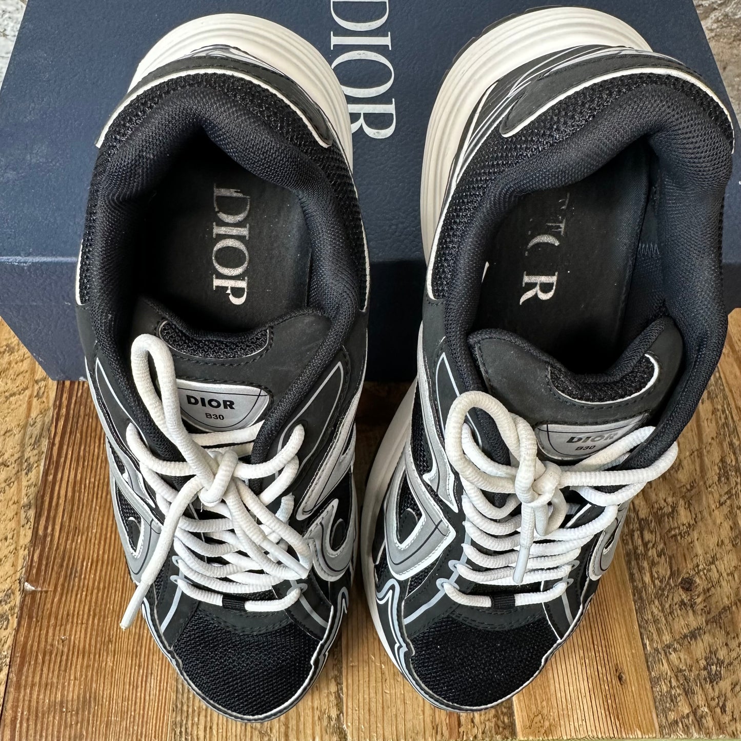 Dior B30 Black Grey White Sneaker Sz 11 (44)