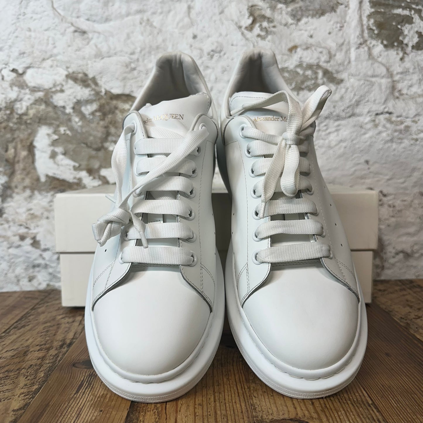 Alexander Mcqueen Triple White Sneaker Sz 13 (46)