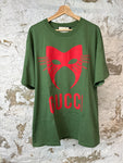 Gucci Green Red Logo T-shirt Sz XL