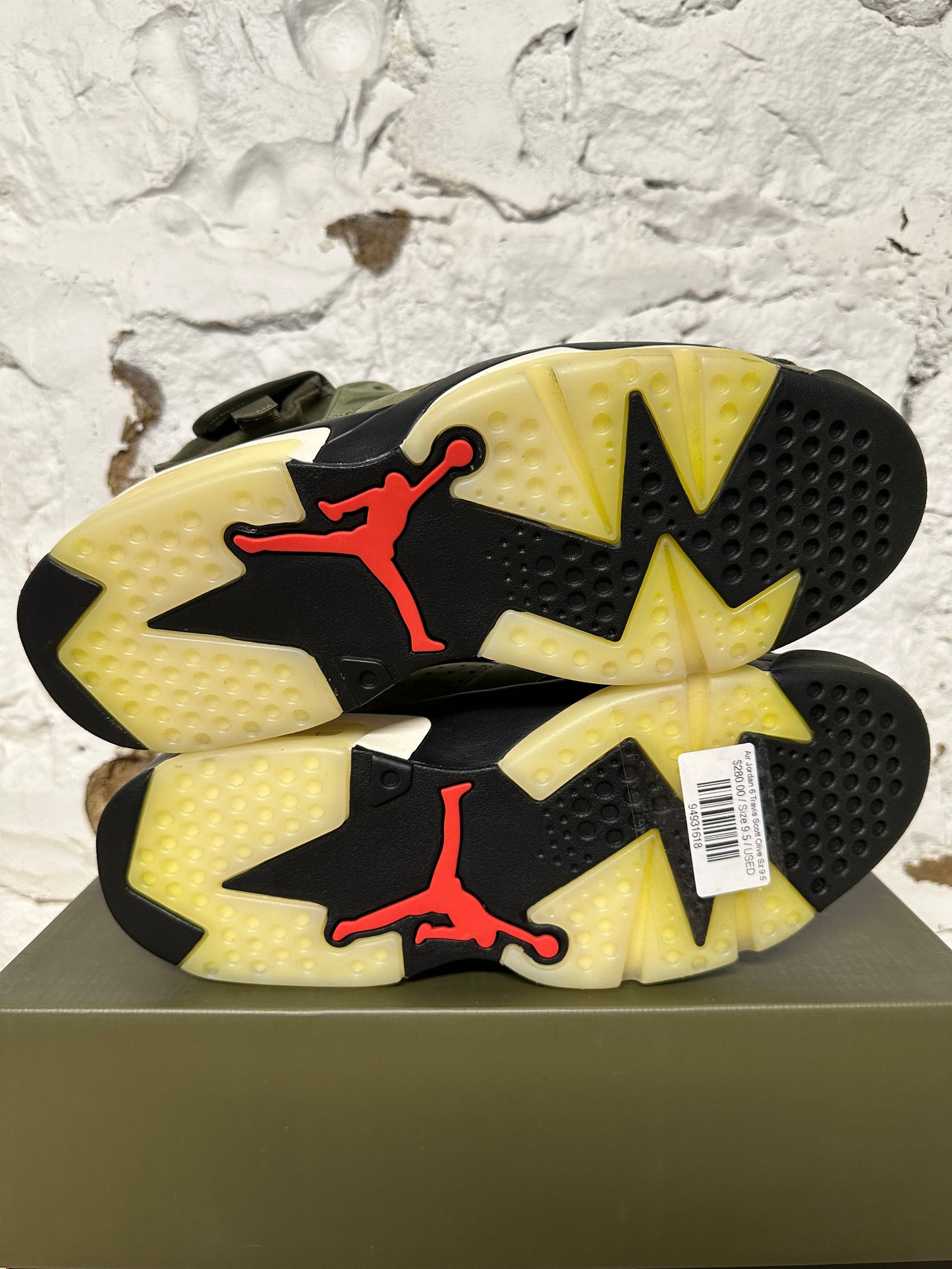 Air Jordan 6 Travis Scott Olive Sz 9.5
