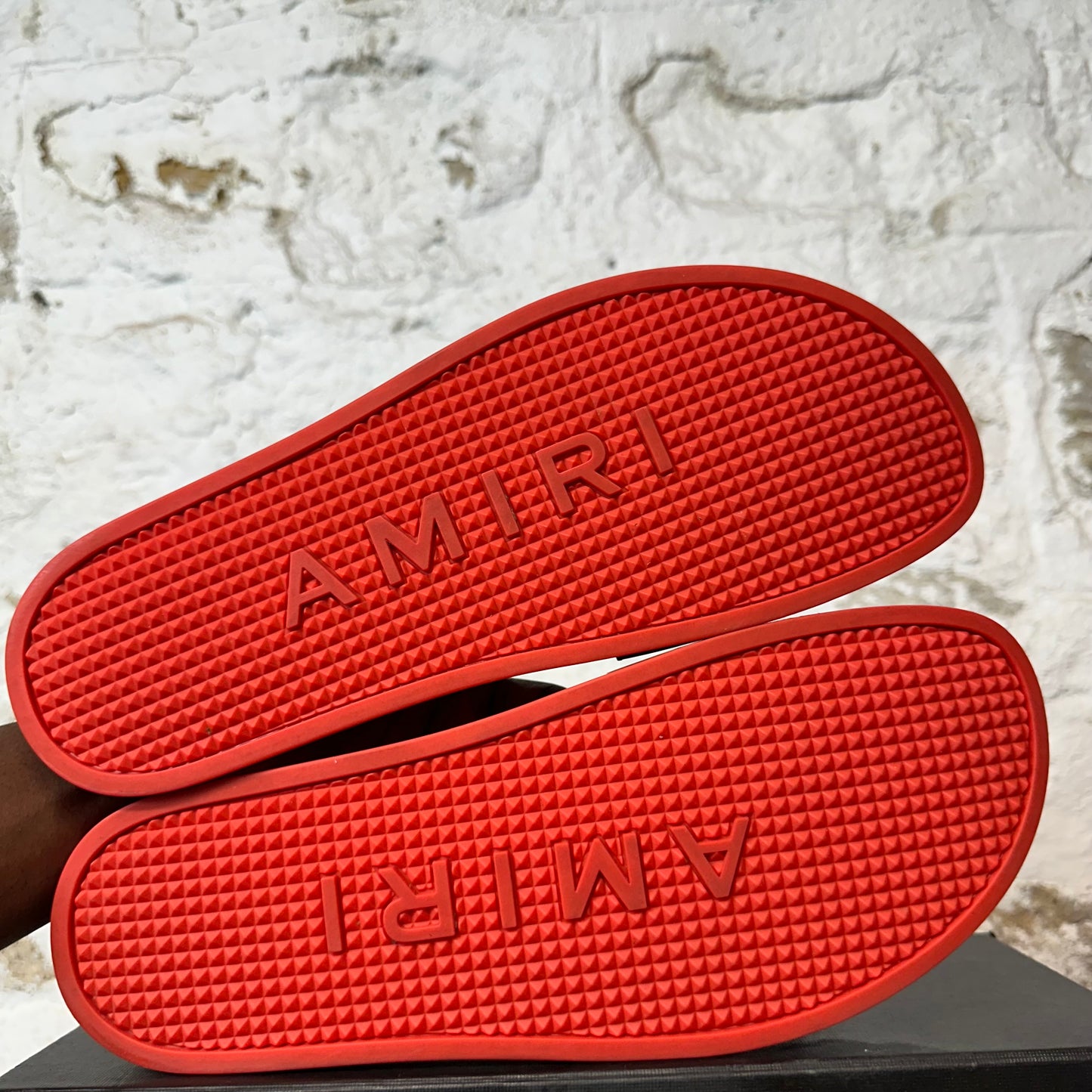 Amiri Black Spell Red Pool Slide Sz 12 (45)